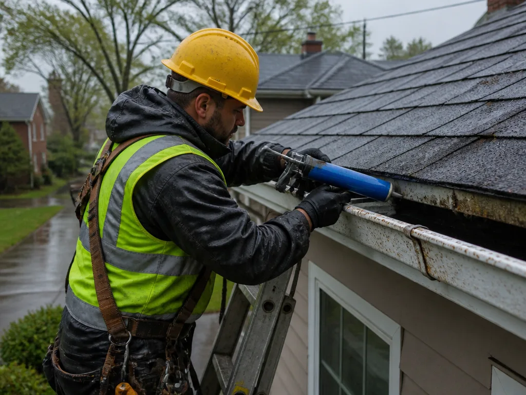 Storm Damage Gutter Repair